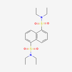 molecular formula C18H26N2O4S2 B2833527 N1,N1,N5,N5-TETRAETHYLNAPHTHALENE-1,5-DISULFONAMIDE CAS No. 324067-58-5