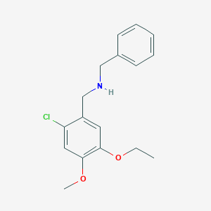 N-benzyl-N-(2-chloro-5-ethoxy-4-methoxybenzyl)amine