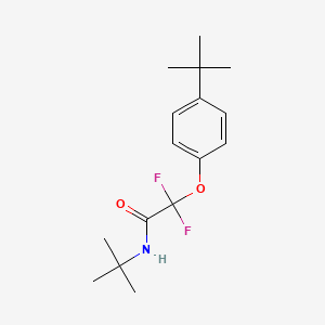 molecular formula C16H23F2NO2 B2833531 N-叔丁基-2-(4-叔丁基苯氧基)-2,2-二氟乙酰胺 CAS No. 306976-97-6