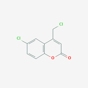 molecular formula C10H6Cl2O2 B2833543 6-Chloro-4-(chloromethyl)chromen-2-one CAS No. 484000-51-3