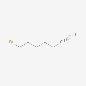molecular formula C7H11Br B2833557 7-Bromohept-1-yne CAS No. 81216-14-0