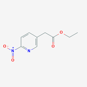 molecular formula C9H10N2O4 B2833575 乙酸乙酯 2-(6-硝基吡啶-3-基) CAS No. 415912-99-1