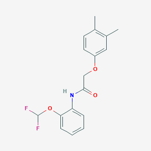 molecular formula C17H17F2NO3 B283358 N-[2-(difluoromethoxy)phenyl]-2-(3,4-dimethylphenoxy)acetamide 