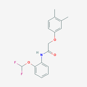 N-[2-(difluoromethoxy)phenyl]-2-(3,4-dimethylphenoxy)acetamide