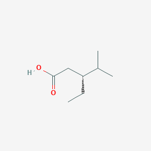 molecular formula C8H16O2 B2833624 (3R)-3-ethyl-4-methylpentanoic acid CAS No. 79194-60-8