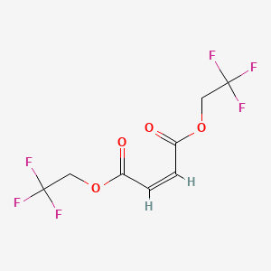 molecular formula C8H6F6O4 B2833631 Bis(2,2,2-trifluoroethyl)maleate CAS No. 116401-64-0; 156631-37-7; 352-28-3