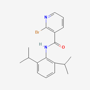 molecular formula C18H21BrN2O B2833636 N-[2,6-bis(propan-2-yl)phenyl]-2-bromopyridine-3-carboxamide CAS No. 1444642-28-7
