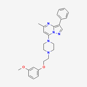 7-(4-(2-(3-Methoxyphenoxy)ethyl)piperazin-1-yl)-5-methyl-3-phenylpyrazolo[1,5-a]pyrimidine