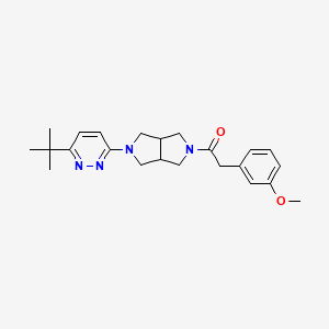 1-[2-(6-Tert-butylpyridazin-3-yl)-1,3,3a,4,6,6a-hexahydropyrrolo[3,4-c]pyrrol-5-yl]-2-(3-methoxyphenyl)ethanone