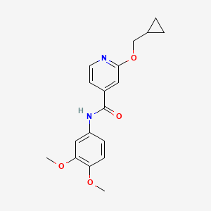 2-(cyclopropylmethoxy)-N-(3,4-dimethoxyphenyl)isonicotinamide
