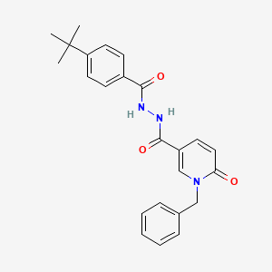 1-benzyl-N'-(4-(tert-butyl)benzoyl)-6-oxo-1,6-dihydropyridine-3-carbohydrazide