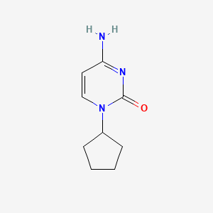 molecular formula C9H13N3O B2833668 4-amino-1-cyclopentylpyrimidin-2(1H)-one CAS No. 58196-43-3