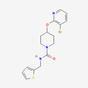 4-((3-bromopyridin-2-yl)oxy)-N-(thiophen-2-ylmethyl)piperidine-1-carboxamide