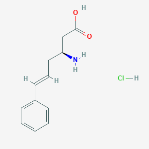 (S,E)-3-Amino-6-phenylhex-5-enoic acid hydrochloride