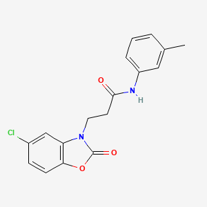 3-(5-chloro-2-oxo-1,3-benzoxazol-3-yl)-N-(3-methylphenyl)propanamide