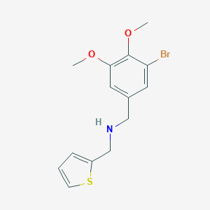 1-(3-bromo-4,5-dimethoxyphenyl)-N-(thiophen-2-ylmethyl)methanamine