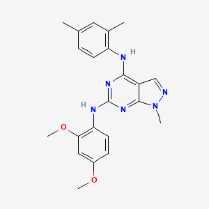 N6-(2,4-dimethoxyphenyl)-N4-(2,4-dimethylphenyl)-1-methyl-1H-pyrazolo[3,4-d]pyrimidine-4,6-diamine