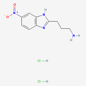 3-(5-Nitro-1H-benzo[d]imidazol-2-yl)propan-1-amine dihydrochloride