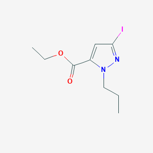 Ethyl 5-iodo-2-propylpyrazole-3-carboxylate