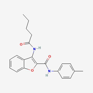 3-pentanamido-N-(p-tolyl)benzofuran-2-carboxamide