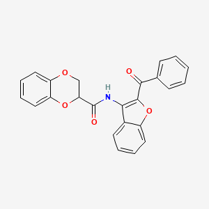N-(2-benzoyl-1-benzofuran-3-yl)-2,3-dihydro-1,4-benzodioxine-2-carboxamide