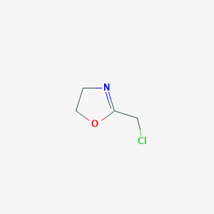 molecular formula C4H6ClNO B2833749 2-(Chloromethyl)-4,5-dihydro-1,3-oxazole CAS No. 13627-32-2