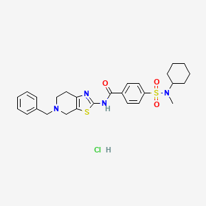 N-(5-benzyl-4,5,6,7-tetrahydrothiazolo[5,4-c]pyridin-2-yl)-4-(N-cyclohexyl-N-methylsulfamoyl)benzamide hydrochloride