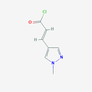 (2E)-3-(1-methyl-1H-pyrazol-4-yl)acryloyl chloride