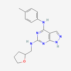 N6-((tetrahydrofuran-2-yl)methyl)-N4-(p-tolyl)-1H-pyrazolo[3,4-d]pyrimidine-4,6-diamine