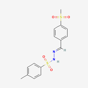N'-[(1E)-(4-methanesulfonylphenyl)methylidene]-4-methylbenzene-1-sulfonohydrazide