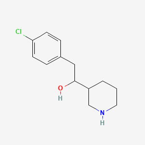 2-(4-Chlorophenyl)-1-(piperidin-3-yl)ethan-1-ol