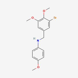 N-[(3-bromo-4,5-dimethoxyphenyl)methyl]-4-methoxyaniline