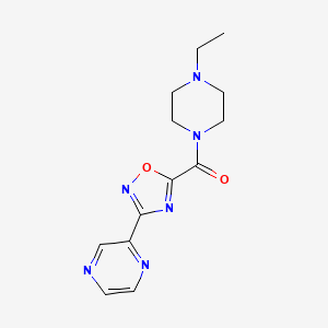 (4-Ethylpiperazin-1-yl)(3-(pyrazin-2-yl)-1,2,4-oxadiazol-5-yl)methanone