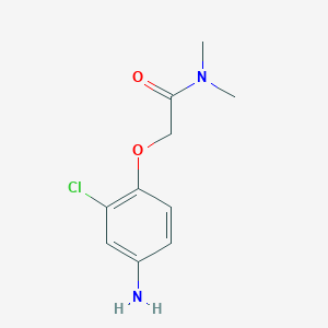 molecular formula C10H13ClN2O2 B2833800 2-(4-Amino-2-chlorophenoxy)-N,N-dimethylacetamide CAS No. 169286-90-2