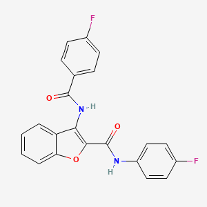 3-(4-fluorobenzamido)-N-(4-fluorophenyl)benzofuran-2-carboxamide