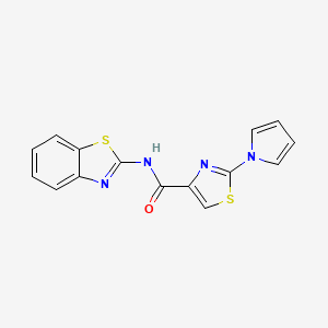 N-(benzo[d]thiazol-2-yl)-2-(1H-pyrrol-1-yl)thiazole-4-carboxamide