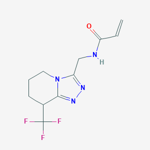 N-[[8-(Trifluoromethyl)-5,6,7,8-tetrahydro-[1,2,4]triazolo[4,3-a]pyridin-3-yl]methyl]prop-2-enamide