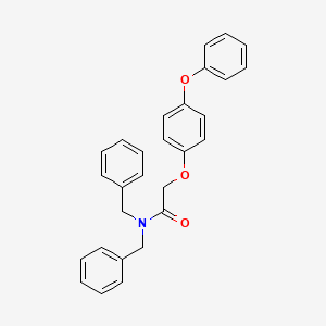 molecular formula C28H25NO3 B2833827 N,N-二苄基-2-(4-苯氧基苯氧基)乙酰胺 CAS No. 391221-92-4