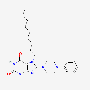 3-Methyl-7-nonyl-8-(4-phenylpiperazin-1-yl)purine-2,6-dione