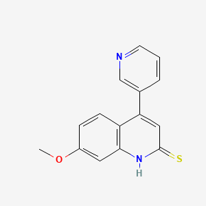 7-Methoxy-4-(pyridin-3-yl)quinoline-2-thiol