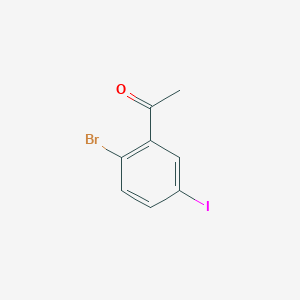 molecular formula C8H6BrIO B2833845 2'-Bromo-5'-iodoacetophenone CAS No. 1261581-18-3