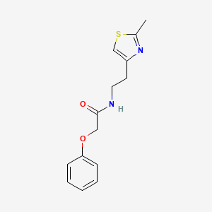 molecular formula C14H16N2O2S B2833849 N-(2-(2-methylthiazol-4-yl)ethyl)-2-phenoxyacetamide CAS No. 863512-66-7