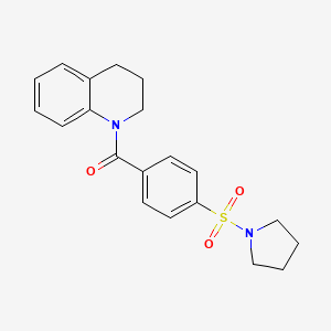 (3,4-dihydroquinolin-1(2H)-yl)(4-(pyrrolidin-1-ylsulfonyl)phenyl)methanone