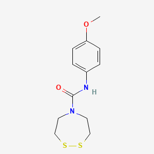 N-(4-methoxyphenyl)-1,2,5-dithiazepane-5-carboxamide