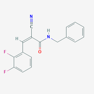 (Z)-N-benzyl-2-cyano-3-(2,3-difluorophenyl)prop-2-enamide