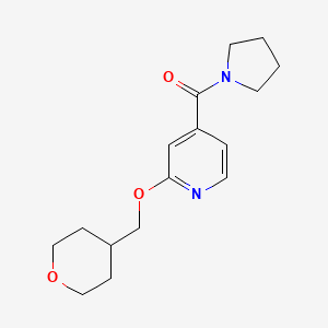 pyrrolidin-1-yl(2-((tetrahydro-2H-pyran-4-yl)methoxy)pyridin-4-yl)methanone