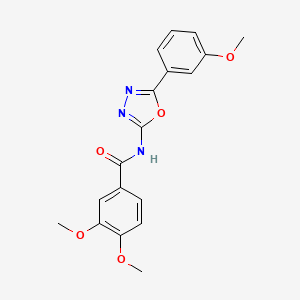 3,4-dimethoxy-N-(5-(3-methoxyphenyl)-1,3,4-oxadiazol-2-yl)benzamide