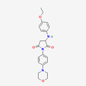 3-((4-Ethoxyphenyl)amino)-1-(4-morpholinophenyl)pyrrolidine-2,5-dione