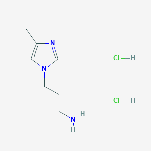 molecular formula C7H15Cl2N3 B2833897 3-(4-methyl-1H-imidazol-1-yl)propan-1-amine dihydrochloride CAS No. 95082-20-5