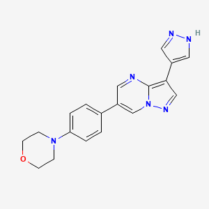 4-(4-(3-(1H-Pyrazol-4-yl)pyrazolo[1,5-a]pyrimidin-6-yl)phenyl)morpholine